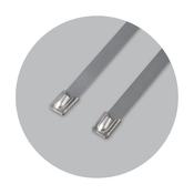Mounting Inox Ties With Ball (Ss316), 370 X 4.5 mm (100Pcs)