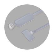 Cable Ties With Label, Black, 300 X 4.8 mm (100Pcs)