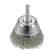 Wire Cup Brush Inox Conical 50 mm With Shaft 6 mm image