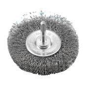 Wire Wheel Brush Inox 50 mm X 15 mm With Shaft 6 mm