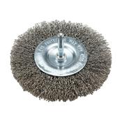 Wire Wheel Brush, Inox With Shaft 6 mm