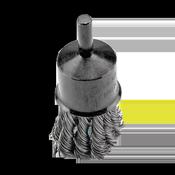 End Twisted Knot Wire Brush High Rpm 22 mm With Shaft 6 mm