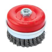 Cup Brush, Tempered Steel Wire, Knotted, Heavy Duty, M14*2.82, 65 mm image