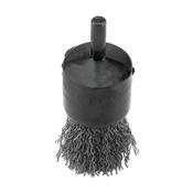 End Brush, Crimple Wire 0.3 mm, Brass Coated With Shank, 17 mm