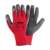 Red Poltrueter Gloves Knitted Lining, Black Latex Palm, 10''/Xl image