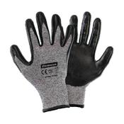 Cut Resistant Knitting Gloves, Black Nitrile Palm Coated, 11''/Xxl image