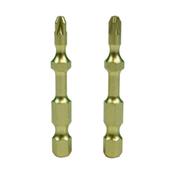 Impact Gold Slim Torsion Screw Bit Pz2 - 50Mm 2 Pcs