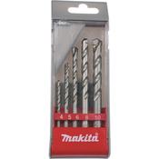 Masonry Drill Bit Set 4 5 6 8 10mm x 70-110mm 5 pcs image
