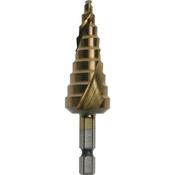 Step Drill Bit Spiral Flute TiN 4-12mm 1 pcs image