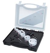 8 Piece Electricans Hole Saw Kit 16-51mm 2 x Arbor