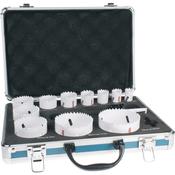14 Piece Large Plumbers Holesaw Kit 19-75mm Aluminium ase