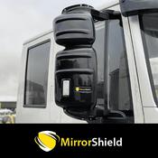 Iveco Eurocargo, Stralis, Trakker 2006 onwards (Short Arm 370mm) MirrorShield - Super Strong Mirror Guards (Pair)