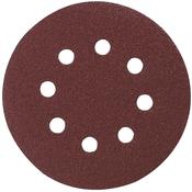 Velcro Red Abrasive Disc 125mm Punched 60G 10 Pack