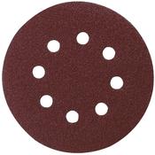 Velcro Red Abrasive Disc 125mm Punched 240G 10 Pack image