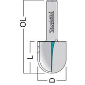 Guttering TCT 10mm x 16mm 1/4 1 pc