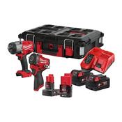 M18 &amp; M12 Brushless Impact Wrench Twin Kit