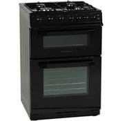 NORDMENDE 60cm Black Natural Gas Cooker CTG62BK