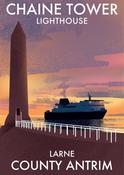 Chaine Memorial Tower lighthouse, County Down