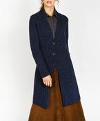 Horseshoe Cable Coat Rich Navy