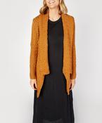 Glenross Waterfall Cardigan Golden Ochre