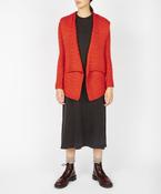 Glenross Waterfall Cardigan Orange Marl