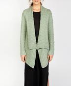 Glenross Waterfall Cardigan Sage Marl