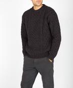 Carraig Luxe Aran Sweater Night Marl