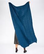 The Luxe Cashmere Aran Throw Ink Marl