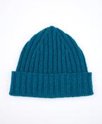 Luxe Ribbed Hat Teal Harbour