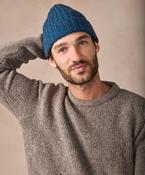 Luxe Ribbed Hat Ink Marl