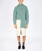 Luxe Ribbed Scarf Ocean Mist