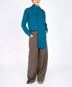 Luxe Ribbed Scarf Teal Harbour