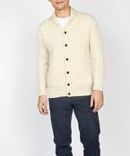 Woodford Aran Cardigan Natural