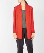 The Kilcoole Merino Textured Coatigan Orange Marl