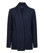 Womens Sutton Cable Cardigan Navy Sail