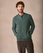 Rockbrook Zipped Ribbed Cardigan Fern Marl