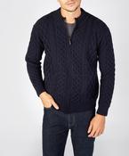 Ardross Aran Cardigan Navy image