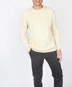 Fearnóg Aran Crew Neck Sweater Natural image