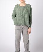 Sorrell Cropped Aran Sweater Apple image