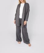 The Jersey Edge to Edge Merino Cardigan Smoke