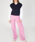 Sweetpea V-Neck Diamond Vest Navy image