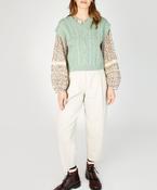 Sweetpea V-Neck Diamond Vest Sage Marl image