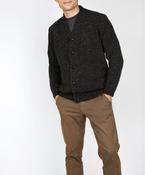 The Carrowmore Wool Cashmere Cardigan Charcoal