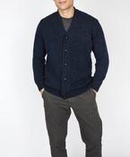 The Carrowmore Wool Cashmere Cardigan Rich Navy