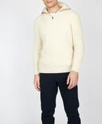 Owenroe Ribbed Troyer Sweater Natural image