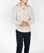 Owenroe Ribbed Troyer Sweater Silver Marl image