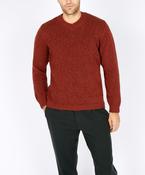 Kilbride V Neck Sweater Copper Marl image