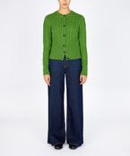The 'Elva' Cropped Cardigan Moss