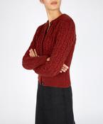 The 'Elva' Cropped Cardigan Sable Marl