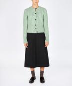 The 'Elva' Cropped Cardigan Sage Marl